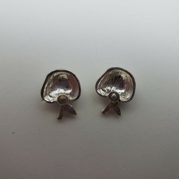 Set of TWO Apple Pierced Earrings - 1 925 Sterling - Picture 7 of 9
